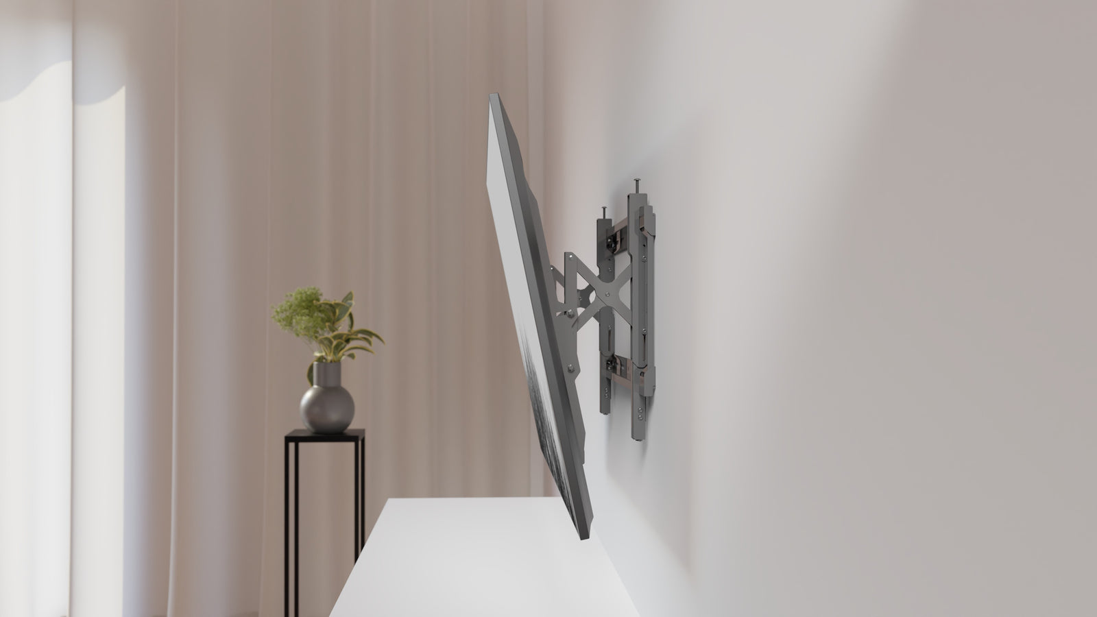 Multibrackets M Universal Push Out Tilt 600 TV Wall Mount - 43" to 86" Screen Wall Mount Bracket Multibrackets