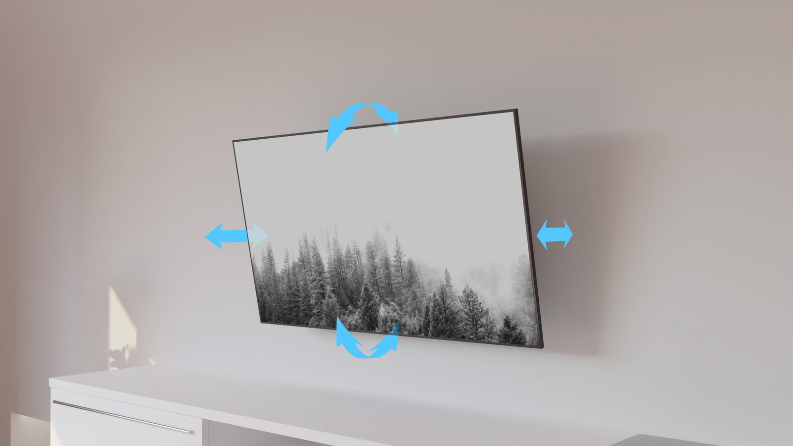 Multibrackets M Universal Push Out Tilt 600 TV Wall Mount - 43" to 86" Screen Wall Mount Bracket Multibrackets