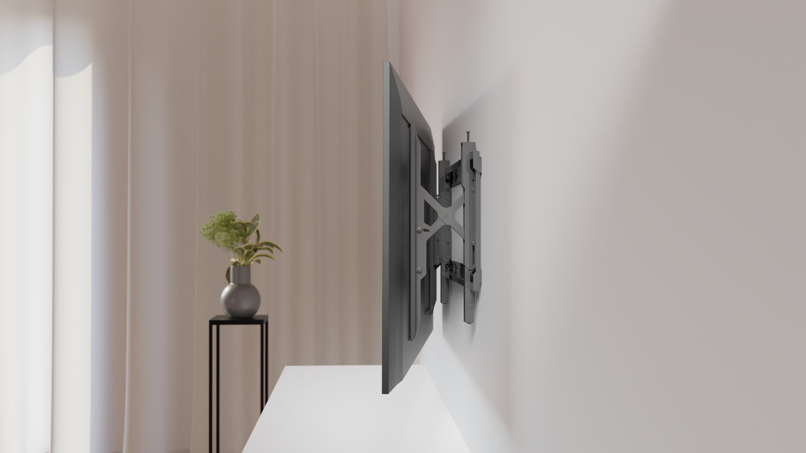 Multibrackets M Universal Push Out Tilt 600 TV Wall Mount - 43" to 86" Screen Wall Mount Bracket Multibrackets