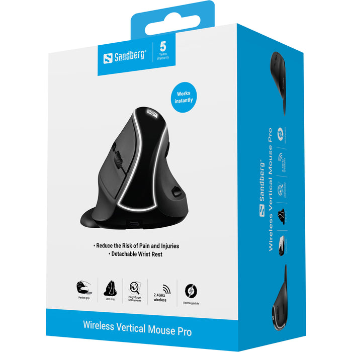 Sandberg Wireless Vertical Mouse Pro | 630-13