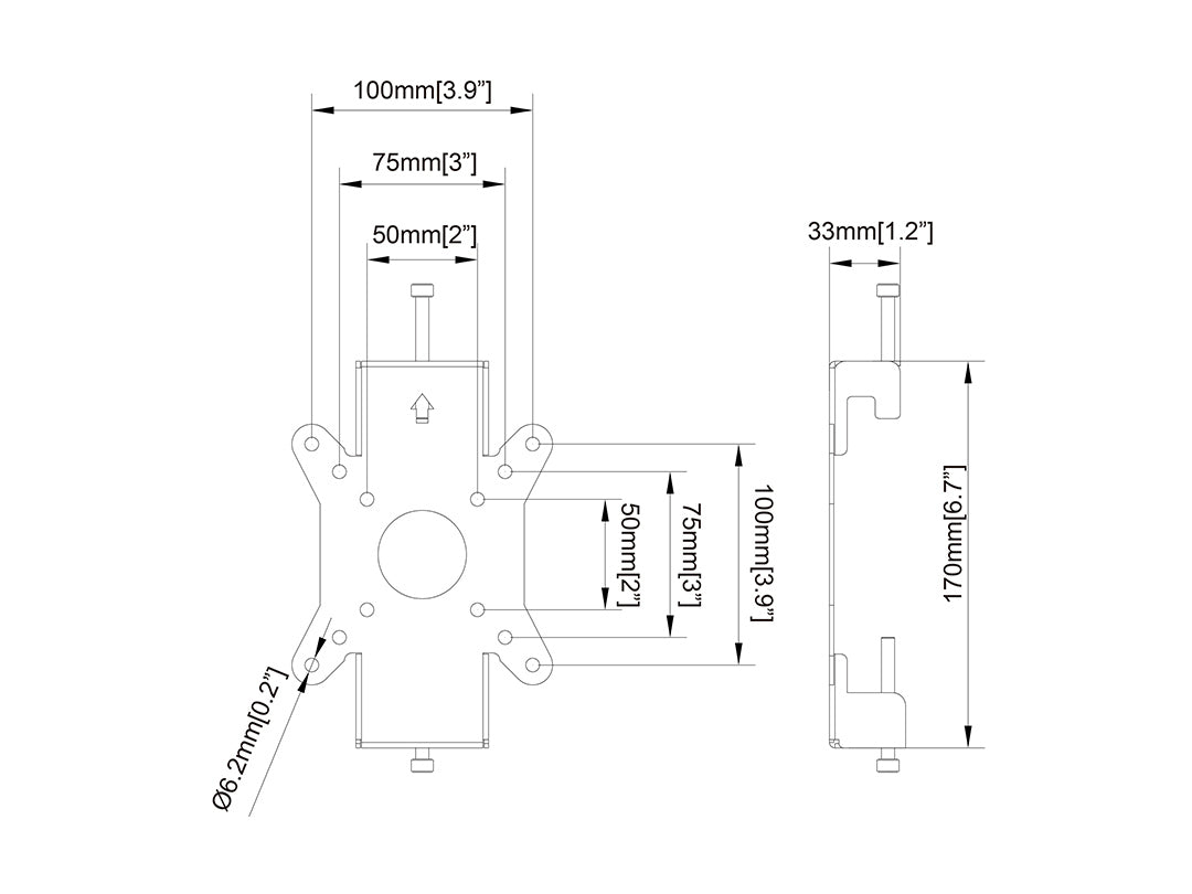 Multibrackets M Pro Series Monitor Mount Fixed Pro - 50/75/100 Mounting Accessory Multibrackets