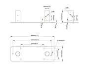Multibrackets M Pro Series Bolt Down Dual Pole Plate Mounting Accessory Multibrackets