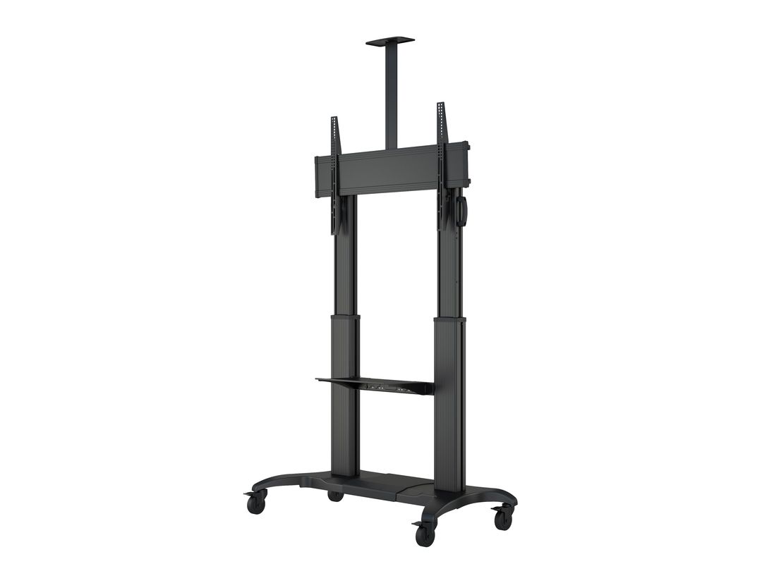 Multibrackets 60" - 100" Height Adjustable Mobile Trolley With Media Shelf & Camera Holder Mobile Trolley Multibrackets