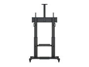 Multibrackets 60" - 100" Height Adjustable Mobile Trolley With Media Shelf & Camera Holder Mobile Trolley Multibrackets