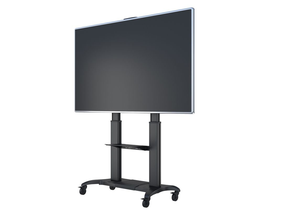 Multibrackets 60" - 100" Height Adjustable Mobile Trolley With Media Shelf & Camera Holder Mobile Trolley Multibrackets