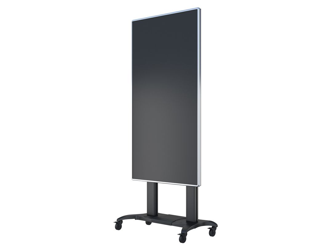 Multibrackets 60" - 100" Height Adjustable Mobile Trolley With Media Shelf & Camera Holder Mobile Trolley Multibrackets