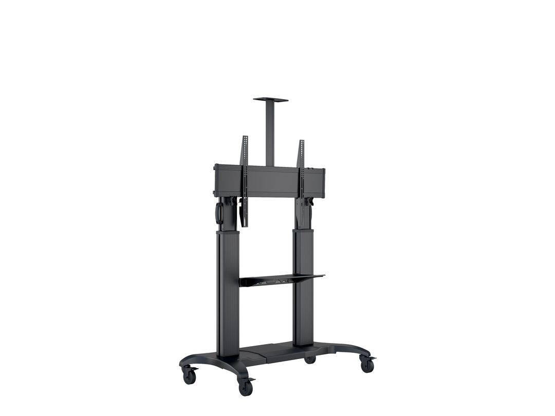 Multibrackets 60" - 100" Height Adjustable Mobile Trolley With Media Shelf & Camera Holder Mobile Trolley Multibrackets