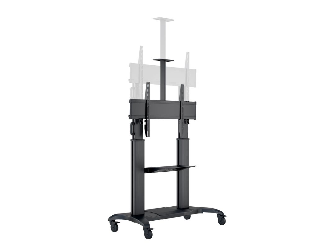 Multibrackets 60" - 100" Height Adjustable Mobile Trolley With Media Shelf & Camera Holder Mobile Trolley Multibrackets