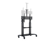 Multibrackets 60" - 100" Height Adjustable Mobile Trolley With Media Shelf & Camera Holder Mobile Trolley Multibrackets