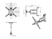 Multibrackets 32"-60" M Pro Series VESA Flexarm Pro | 7350073736331 Wall Mount Bracket Multibrackets