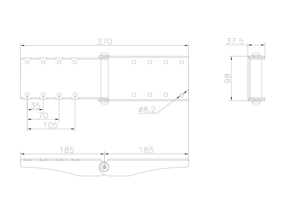 Multibrackets M Pro Series Curved Screen Rail Joiner Mounting Accessory Multibrackets