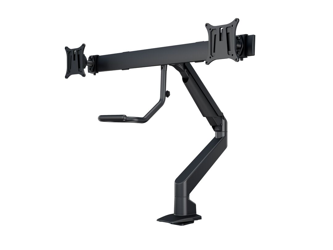Multibrackets M VESA Gas Lift Dual Monitor Arm with Duo Crossbar for 15"–28" Monitors | 7350073736355
