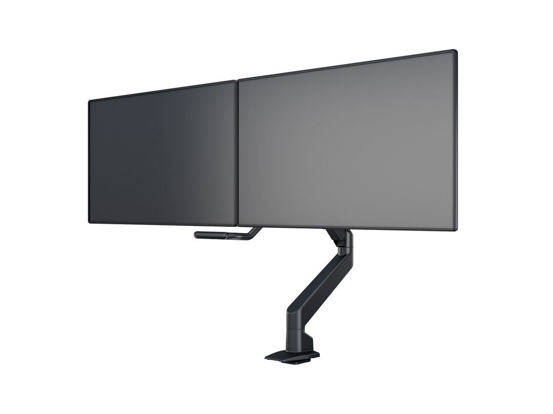 Multibrackets M VESA Gas Lift Dual Monitor Arm with Duo Crossbar for 15"–28" Monitors | 7350073736355
