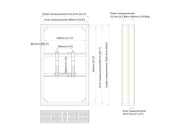 Multibrackets M Pro Series Enclosure 43" Medium B2B Black Signage Display Enclosures Multibrackets