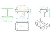 Multibrackets M Pro Series I-Beam Clamp Mounting Accessory Multibrackets