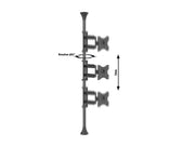 Multibrackets MBFC1F M Floor to Ceiling Mount Pro - Up to 17"-46" Screen Floor to Ceiling Display Mount Multibrackets