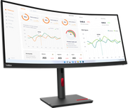 Lenovo 63D4GAT1UK ThinkVision T34w-30 34" Curved 3440 x 1440 UWQHD USB-C Monitor Desktop Monitor Lenovo