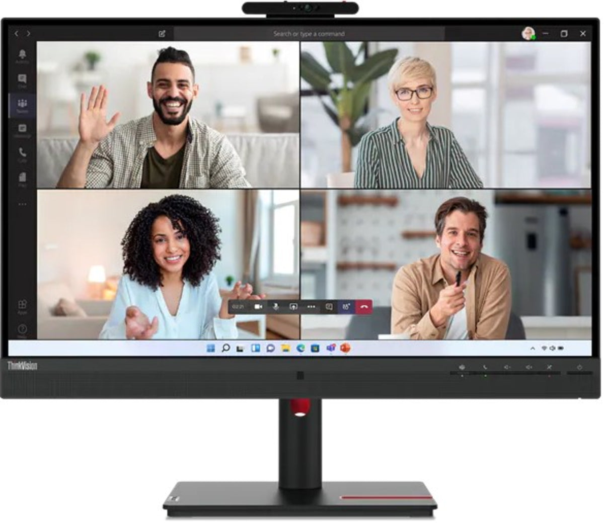 Lenovo ThinkVision T27hv-30 27" IPS 75Hz Class Webcam WQHD LCD Monitor | 63D6UAT3UK Desktop Monitor Lenovo