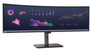 Lenovo 63DBRAT1UK/P49w-30 ThinkVision 49" 5K 60Hz Curved DQHD Thunderbolt USB-C Monitor Desktop Monitor Lenovo