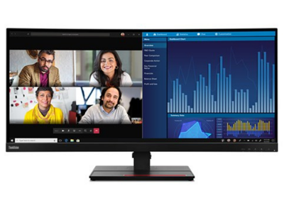 Lenovo ThinkVision P34w-20 34" 60Hz 4K WQHD Desktop Monitor | 63F2RAT3UK Desktop Monitor Lenovo