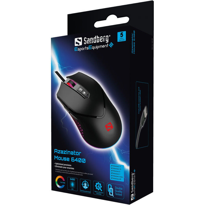 Sandberg Azazinator Mouse 6400 | 640-20