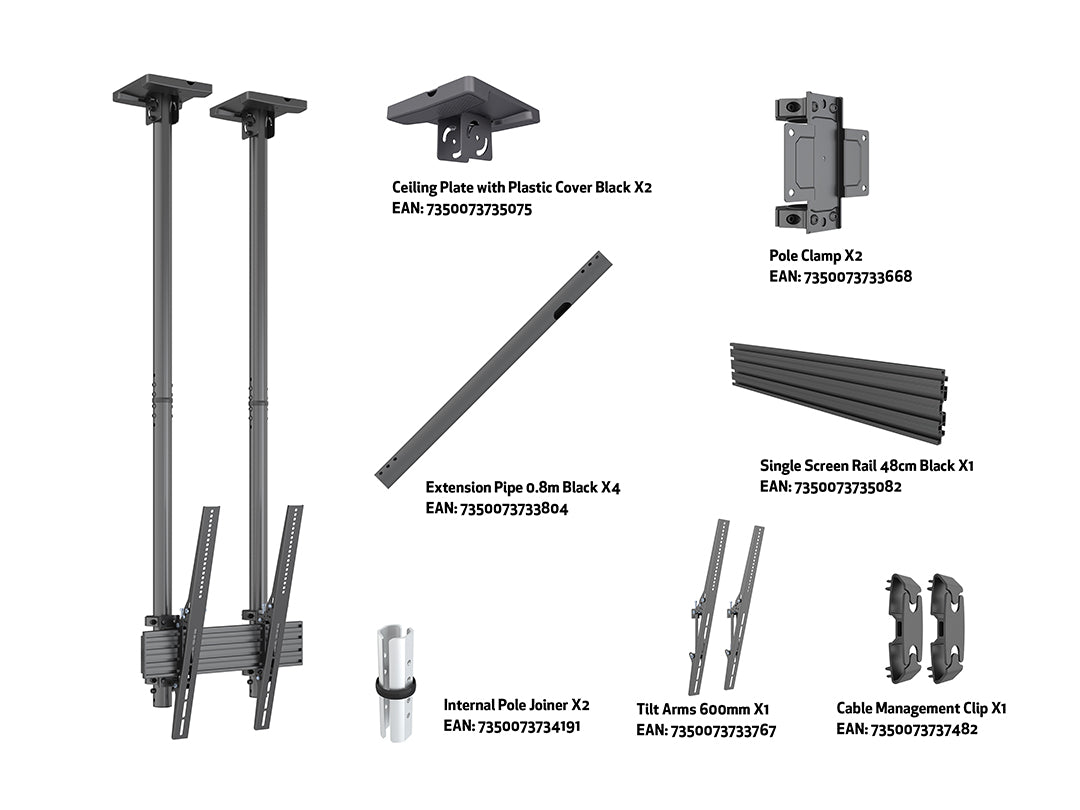 Multibrackets MBC1UPHD2 Display Ceilingmount Pro Ceiling Mount Bracket Multibrackets