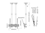 Multibrackets MBC1UPHD2 Display Ceilingmount Pro Ceiling Mount Bracket Multibrackets
