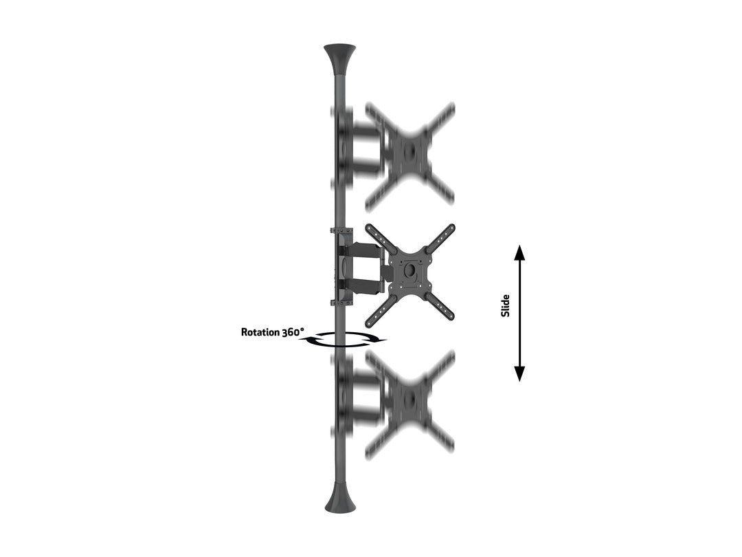 Multibrackets MBFC1F M Floor to Ceiling Mount Pro - Up to 32"-55" Screen Floor to Ceiling Display Mount Multibrackets