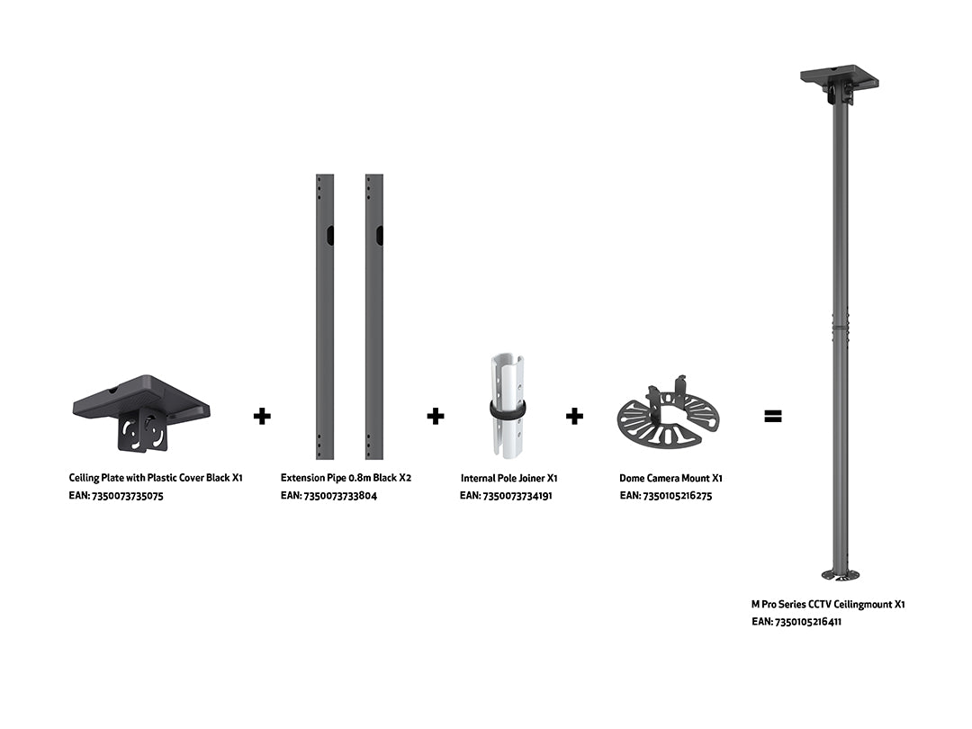 Multibrackets Digital Pro Series CCTV Ceiling Mount Ceiling Mount Bracket Multibrackets