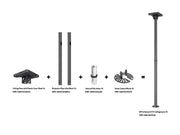 Multibrackets Digital Pro Series CCTV Ceiling Mount Ceiling Mount Bracket Multibrackets