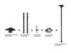 Multibrackets Digital Pro Series CCTV Ceiling Mount Ceiling Mount Bracket Multibrackets