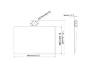 Multibrackets M Pro Series AV Shelf Mounting Accessory Multibrackets