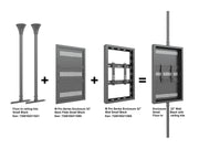 Multibrackets M Pro Series Enclosure Holder Medium - 340mm Mounting Accessory Multibrackets