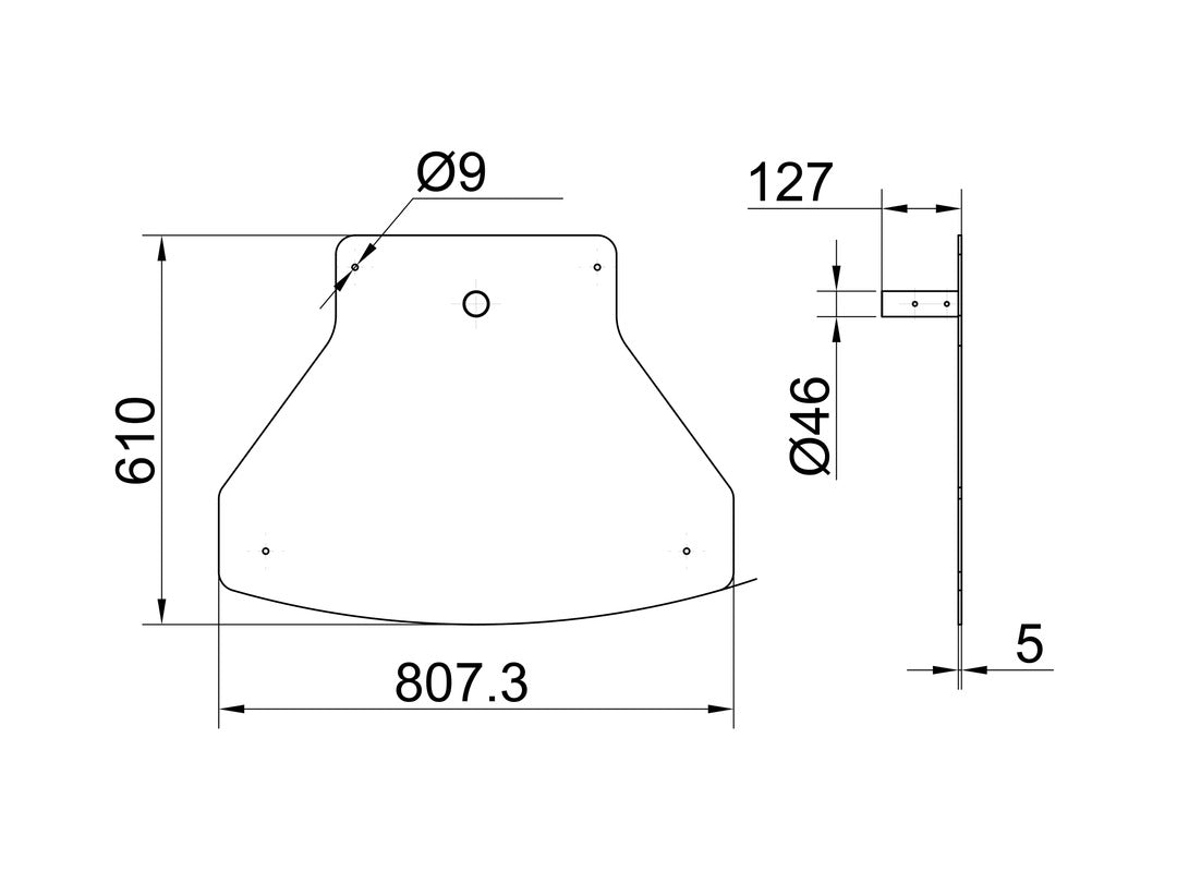 Multibrackets M Pro Series Base Plate Mounting Accessory Multibrackets
