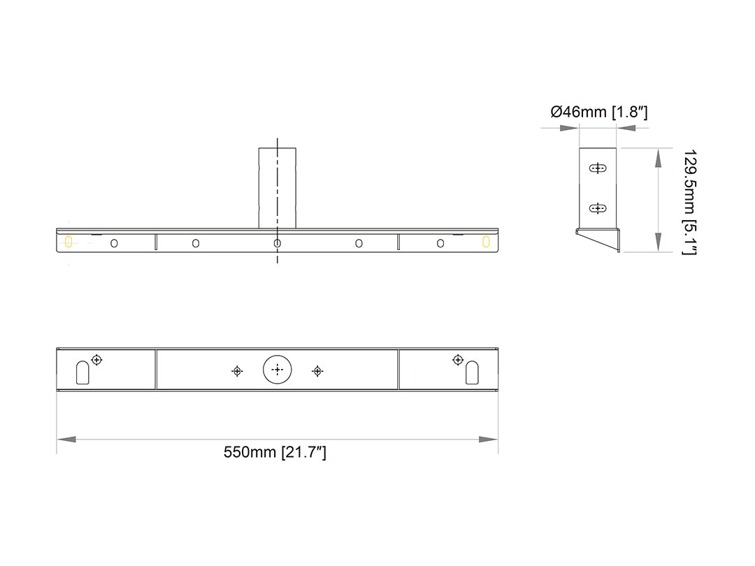 Multibrackets M Pro Series Enclosure Holder Large - 550mm Mounting Accessory Multibrackets