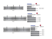 Multibrackets 0.8m Fixed 32"-50" Pro Series Menu Board Ceiling Mount For 4 Screens Ceiling Mount Bracket Multibrackets
