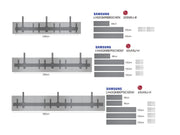 Multibrackets 0.8m Tilt 32"-50" Pro Series Menu Board Ceiling Mount For 4 Screens Ceiling Mount Bracket Multibrackets