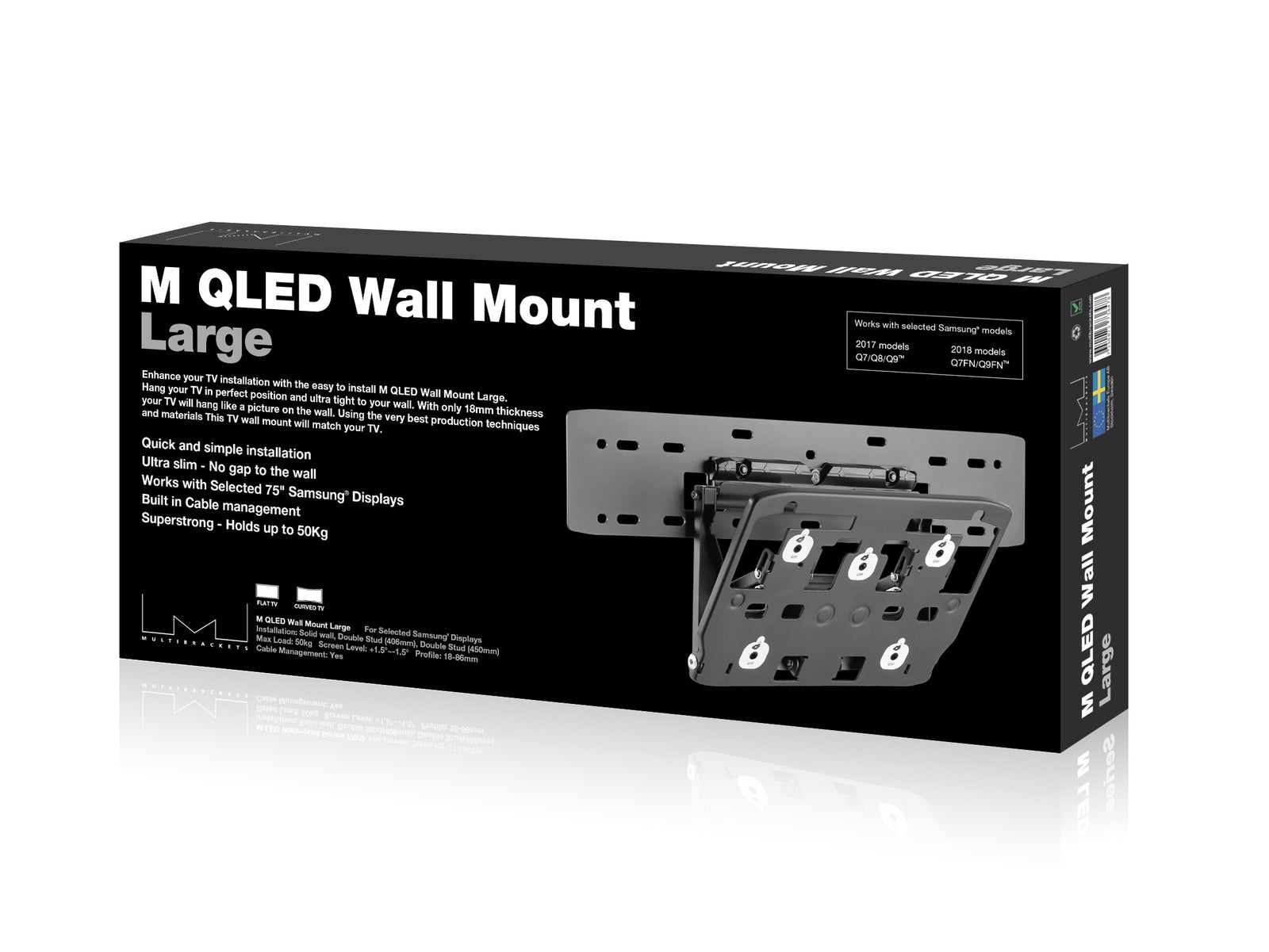 Multibrackets QLED No Gap Wall Mounting Kit - 75" Screen Mounting Kit Multibrackets