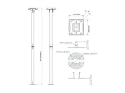 Multibrackets Display Pro Series CCTV Ceilingmount White Ceiling Mount Bracket Multibrackets