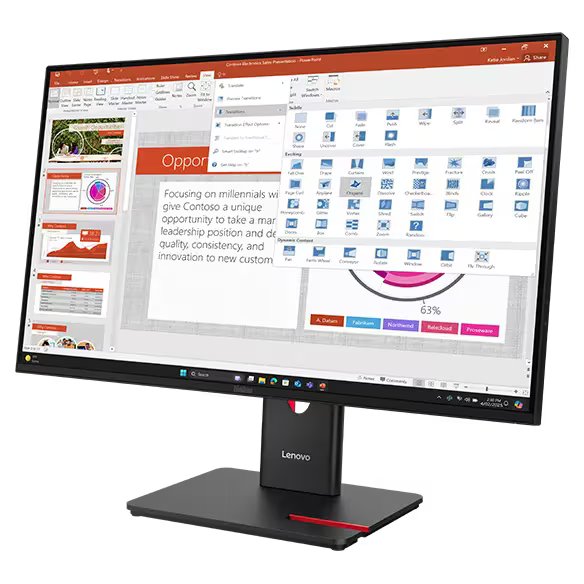 Lenovo ThinkVision T27-40 27" Class LCD Monitor | 64A5MAT6UK Desktop Monitor Lenovo