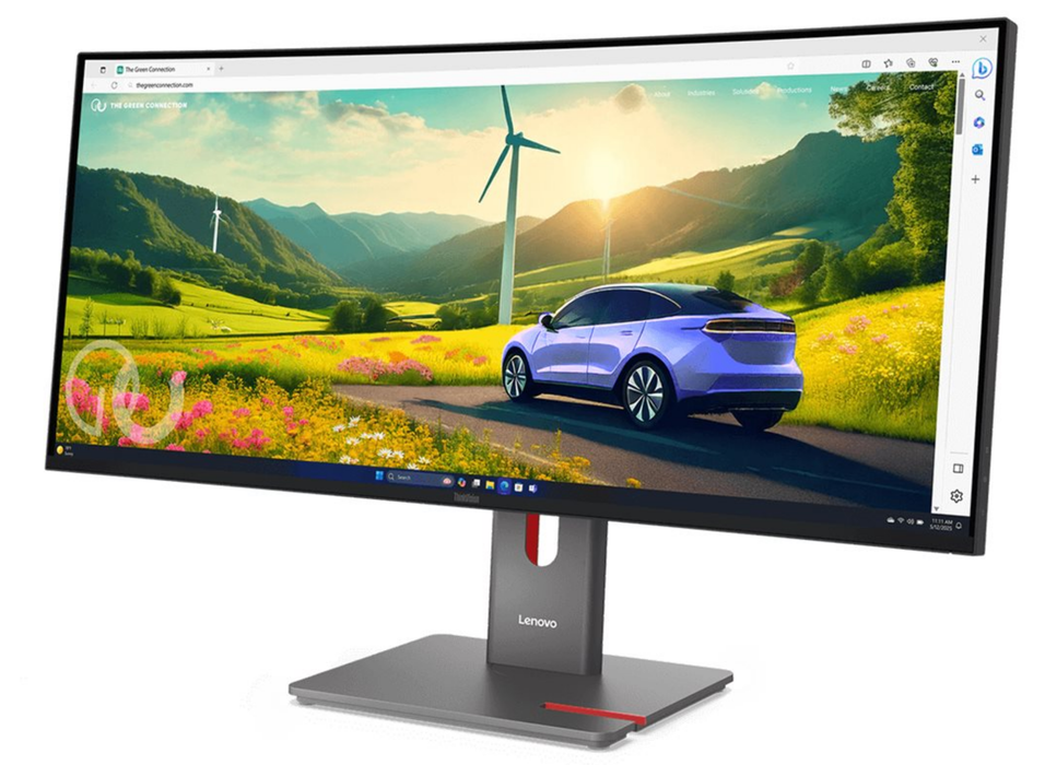 Lenovo ThinkVision P34WD-40 34" 120Hz 4ms Curved UWQHD USB-C Docking Monitor Desktop Monitor Lenovo