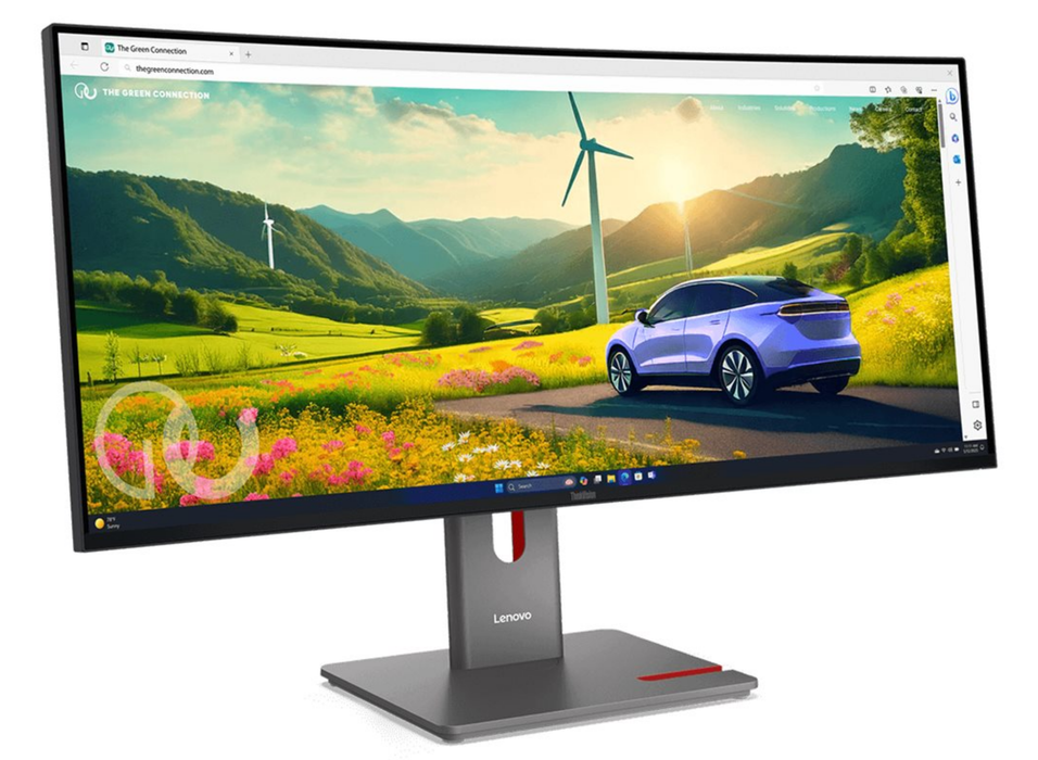 Lenovo ThinkVision P34WD-40 34" 120Hz 4ms Curved UWQHD USB-C Docking Monitor Desktop Monitor Lenovo
