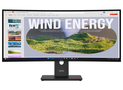 Lenovo ThinkVision T34WD-40 34" 120Hz 4ms Curved UWQHD USB-C Docking Monitor Desktop Monitor Lenovo