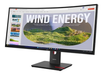 Lenovo ThinkVision T34WD-40 34" 120Hz 4ms Curved UWQHD USB-C Docking Monitor Desktop Monitor Lenovo