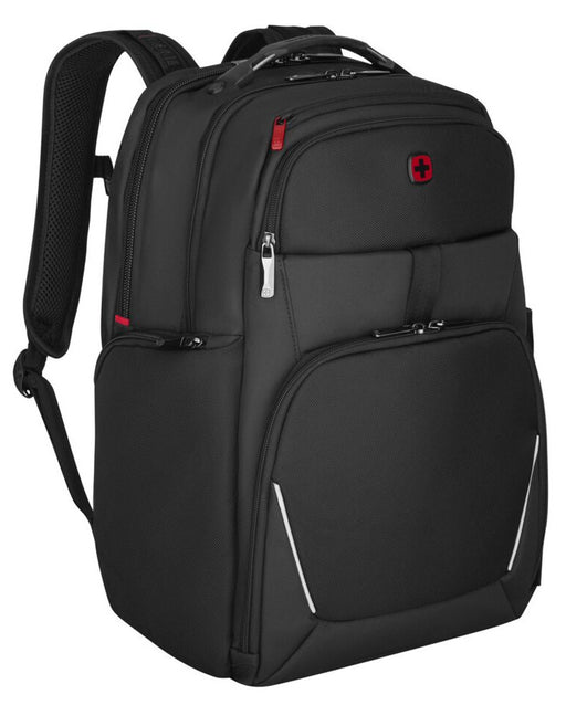 Wenger Meteor Casual 17" Backpack Black Polyester | 653188 Backpack Wenger