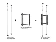 Multibrackets M Pro Series 400x600 Dual Fixed Arms Wire | 7350105216541 Mounting Accessory Multibrackets