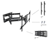Multibrackets M Universal Long Reach Dual Arm TV Wall Mount - 50" to 80" Screen Wall Mount Bracket Multibrackets
