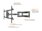 Multibrackets M Universal Long Reach Dual Arm TV Wall Mount - 50" to 80" Screen Wall Mount Bracket Multibrackets