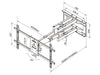 Multibrackets M Universal Long Reach Dual Arm TV Wall Mount - 50" to 80" Screen Wall Mount Bracket Multibrackets