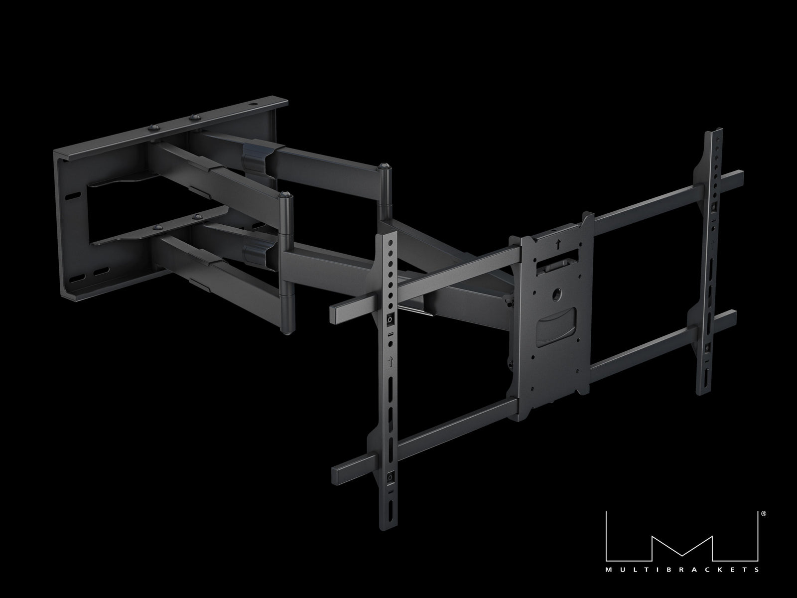 Multibrackets M Universal Long Reach Dual Arm TV Wall Mount - 50" to 80" Screen Wall Mount Bracket Multibrackets